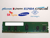 Lot of 2 Major Brand 8 GB DDR4-2666V PC4-21333R 1Rx8 1.2V DIMM Server RAM