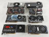 Lot of 8 Nvidia GTX 1650 GTX 690 R9 280X GTX 680 GTX 550 TI HD 7870 8800 GTX GTX 260 For Parts