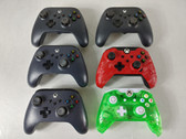 PowerA Rock Candy PDP Lot of 6 Xbox One Wireless Controllers For Parts
