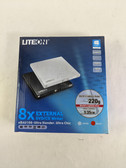 New LITE-ON eBAU108 8x External DVD/CD Writer Drive Black