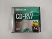 Lot of 5 Memorex CD-RW 700 MB 80 Minute Rewritable Discs