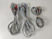 Lot of 3 Nintendo RVL-011 Wii & Wii U HD Component AV Cables - Untested