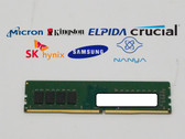 Major Brand 8 GB DDR4-2400U PC4-19200 2Rx8 1.2V DIMM Desktop RAM