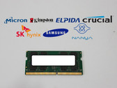 Lot of 2 Major Brand 8 GB DDR4-2400T PC4-19200S 2Rx8 1.2V SO-DIMM Laptop RAM
