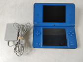 Nintendo DSi XL 2008 Console Blue 256 MB Internal Flash w/ AC Adapter For Parts