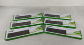 New Lot of 6 Bt USB Wired Classic Comfortable Keyboards Black Open Box