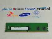Lot of 5 Major Brand 8 GB PC4-25600R DDR4-1866 1Rx8 DDR4 EEC REG Server RAM