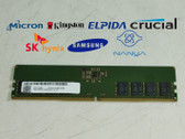 Lot of 2 Major Brand 16 GB PC5-44800 (DDR5-5600) 1Rx8 DDR5 Desktop RAM