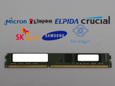 Lot of 10 Major Brand 8 GB DDR3-1600 PC3-12800U 2Rx8 1.5V Low Profile Desktop