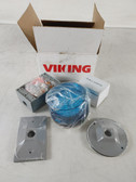 New Viking Electronics BLK-4 LED Strobe Light/Beacon Kit Blue Open Box