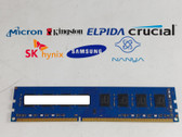 Lot of 2 Major Brand 4 GB PC3-12800 (DDR3-1600) 2Rx8 DDR3 Desktop RAM
