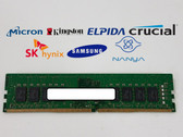 Lot of 2 Major Brand 16 GB DDR4-2666V PC4-21300U 2Rx8 1.2V DIMM Desktop RAM