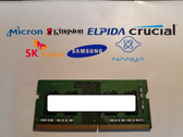 Lot of 2 Major Brand 4 GB DDR4-2666V PC4-21333S 1Rx16 1.2V SO-DIMM Laptop RAM