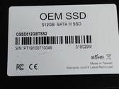 Lot of 2 Unbranded OEM OSSD512GBTSS2 512 GB SATA III 2.5 in Solid State Drive