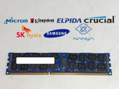 Lot of 10 Major Brand 8 GB PC3L-10600R (DDR3-1333) 2Rx4 DDR3L Server RAM