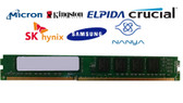 Lot of 10 Major Brand 4 GB PC3-10600 (DDR3-1333) 1Rx8 DDR3 Low Profile Desktop Memory