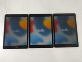 Lot of 3 Apple iPad Air 2nd Gen A1566 64 GB iOS 15.8.4 (WiFi Only) For Parts