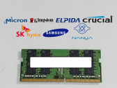 Lot of 5 Major Brand 16 GB DDR4-3200 PC4-25600S 2Rx8 1.2V SO-DIMM Laptop RAM