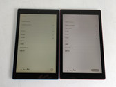 Lot of 2 Amazon M2V3R5 Fire HD 10 (9th Gen) 64 GB Fire OS Tablets For Parts