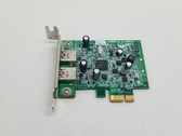 Dell FWGJ8 PCI Express x1 2X USB 3.0 Low Profile Expansion Card