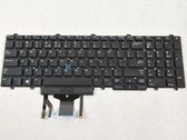 Dell Latitude E5550 Backlight US International Laptop Keyboard TF5M0