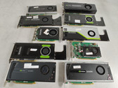 Lot of 10 Nvidia Quadro P4000 4000 M2000 K5000 K4000 FX 380 RTX 4000 - For Parts
