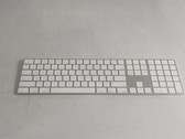 Apple A1843 BT Magic Keyboard with Numeric Keypad in Silver & White
