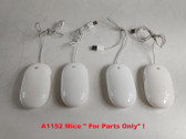 4pc Apple a1152 up to 4 Button Optical Mouse A1152 " For Parts Only " Bundle