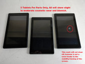 Lot of 3 Amazon Fire HD 7" ( 16GB 7th Gen) SR043KL For Parts Only