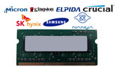 Lot of 2 4 GB DDR3L-1333 PC3L-10600S 1Rx8 DDR3L SDRAM  Laptop Memory