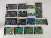 Vintage Creative SoundBlaster Mixed Models PCI & ISA Lot of 15 Sound Cards