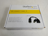 Lot of 2 New StarTech HD2DP HDMI to DisplayPort 1.2 Adapter - 4K