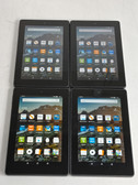 Lot of 4 Amazon SQ46CW Fire HD 7 (4th Gen) 8 GB Fire OS WiFi Only Tablets