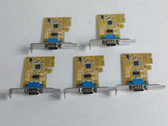 Lot of 5 DELL Sunix RS-232 Low Profile Serial Port PCI-E Interface Card NT0HM