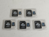 Lot of 5 TeamGroup Elite A1 Micro SDXC UHS-I U3 V30 w/adapter 128GB memory cards