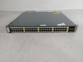 Cisco Catalyst 3750-E WS-C3750E-48PD-SF 48x 1GbE Managed PoE Switch