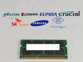 8 GB DDR3-1600 PC3-12800S 2Rx8 DDR3 SDRAM Laptop Memory