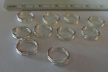 10 Base Metal 12 mm Split Rings to Attach Charms to a Bracelet