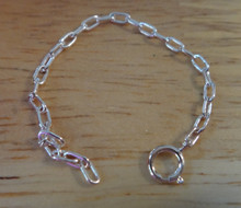 8 cm or 3.25" Sterling Silver Extension Chain w/ Clasp