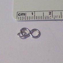 5x11mm Small Math Symbol Infinity Sign Sterling Silver Charm