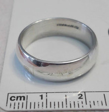 sz 11 Sterling Silver Solid 7g Plain 7mm Wide Band Wedding Style Ring