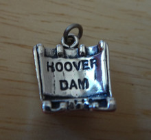 Medium 4 gram says Hoover Dam in Nevada Sterling Silver Charm