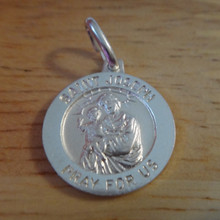 20 mm Baby & St Joseph Medal Sterling Silver Charm