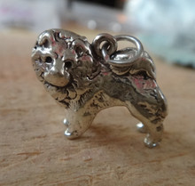 18x15mm 3D Heavy 8g Solid Chow Dog Sterling Silver Charm