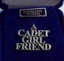 ATM Texas A&M University Aggie Cadet Girl Friend Sterling Silver Charm