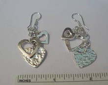 Large 12 gram 3 Different Heart Wire Earrings