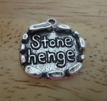 3D 16x14mm solid heavy Shape says Stonehenge England Charm