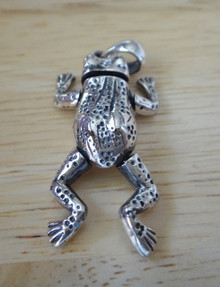 Sterling Silver XL 6 gram Movable Arms Legs & Head Frog Charm