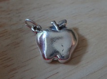 Teacher School half of an Apple says Love on the back Sterling Silver Charm