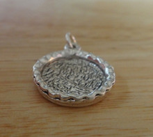 16mm Tart Pie Crust Pan with Fluted Edge Sterling Silver Charm